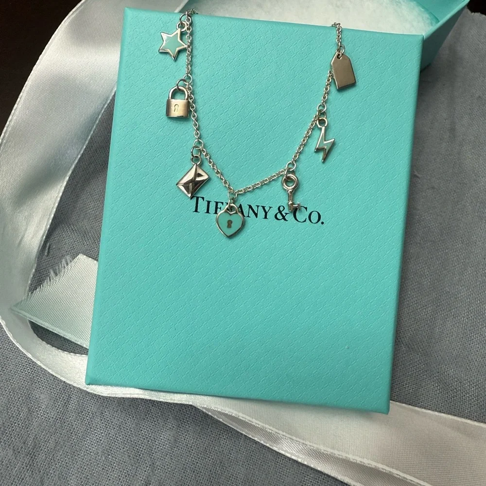 Tiffany & Co. Silver 10 Mini Charm Bracelet - Picture 5 of 6